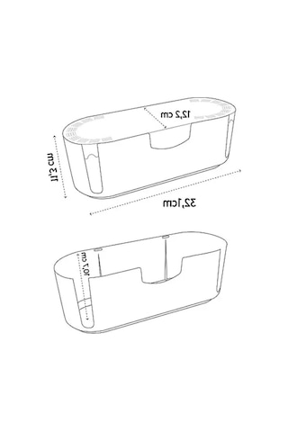 Kablo Düzenleyici Ve Çoklu Priz Koruyucu Kutusu Beyaz 0,25 mm² / 0.34 mm²