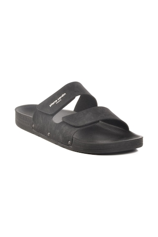 Pierre Cardin Pc-7039 M Büyük Numara Siyah Erkek Terlik Siyah