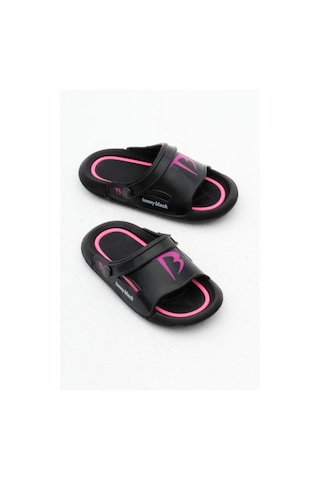 Tonny Black Poıli Taban Logolu Çocuk Unisex Siyah Terlik Tbacr896 Siyah