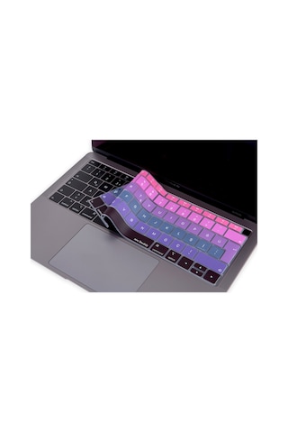 Laptop Apple Uyumlu MacBook Air 13Inc Klavye Koruyucu A1932 2018/2019 Türkçe Siyah