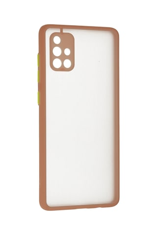 Newface - 986 - Samsung Galaxy Uyumlu A71 Kılıf Montreal Silikon Kapak - Csmo-tex - - Pembe