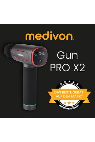 Medivon Gun Pro Taşınabilir Masaj Tabancası 6 Masaj Başlığı Sırt, Boyun, Bacak Ve Kol Kasları İçin Sessiz Motorlu Derin Masaj Taşıma Çantası - Siyah