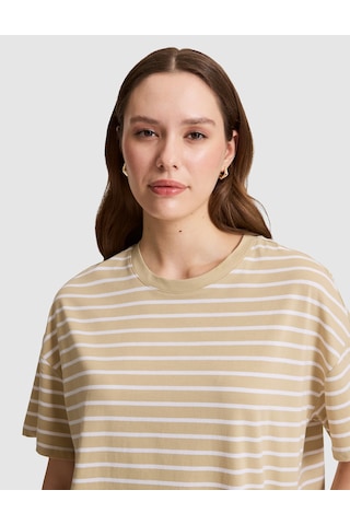 Pierre Cardin Kadın Bej Tişört 50325463-vr011