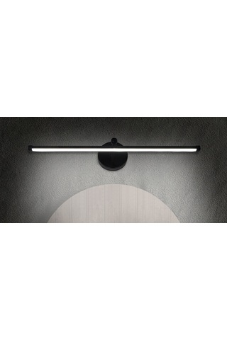 Resim Ayna Aplik 50 cm. Beyaz Siyah