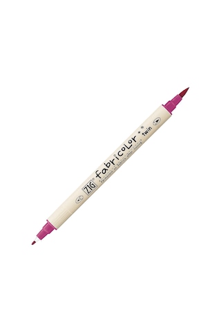 Zig Fabricolor Twin - Çift Uçlu Kumaş Kalemi - Dark Pink