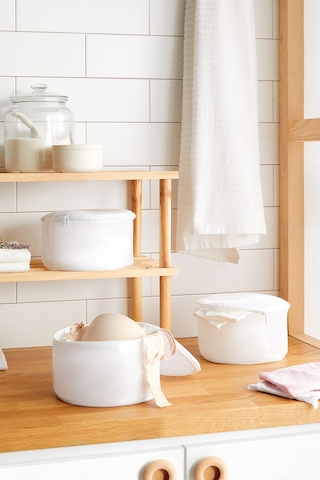 Ocean Home Textile 3'lü Beyaz Renk İç Çamaşırı Yıkama Filesi Set
