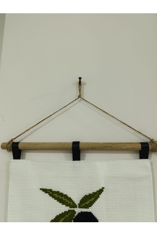 Zeytin Dalı Kanaviçe Duvar Dekoru 35 X 45 Cm