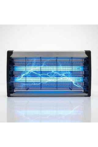 2x15 Watt Elektrikli Sinek Sivrisinek Öldürücü Geniş Çift Mavi Işık Tuzağı Asılabilir Profesyonel Böcek Kovucu