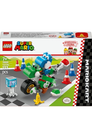 LEGO® Super Mario™: Mario Kart™ – Yoshi Bike 72031 - 7 Yaş ve Üzeri Çocuklar için Koleksiyonluk Yaratıcı Oyuncak Yapım Seti (133 Parça)