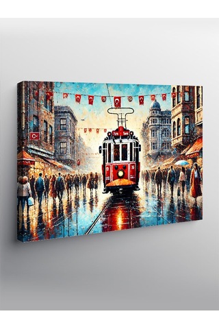 Kanvas Tablo İstanbul Un Eski Tramvayı