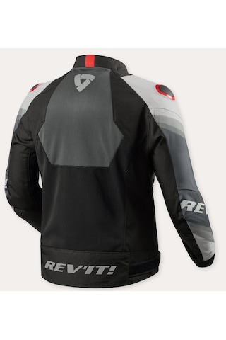 Revit Quantum 3 Air Yazlık Motosiklet Mont Gri-siyah-kırmızı