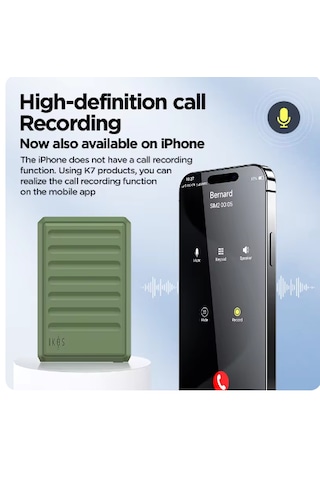 Ikos K7 Çift Sim Adaptörü 4g Çağrı Kayıt Desteği İphone İpod İpad Uyumlu