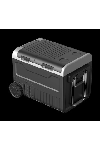 45 L Çift Bölmeli 12-24v Mini Buzdolabı 220v İle Çalışabilir