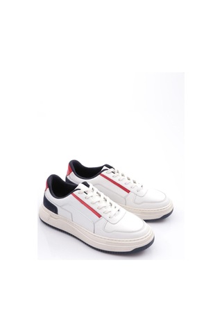 Pabucıx Pabucix Lucas Erkek Bağcikli Sneaker Ayakkabi Beyaz