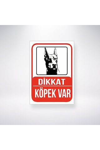 Dikkat Köpek Var 21x28 Arkası Sticker Dikkat Köpek Var 21x28 Arkası Sticker