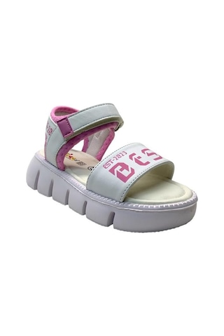 Tuğba Ortopedi 2155 Kız Çocuk Sandalet 001 Beyaz - Siyah