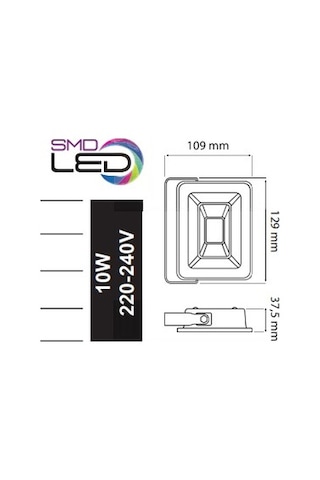Horoz 10w Led Projektör 6400k Pars-10 068 008 0010