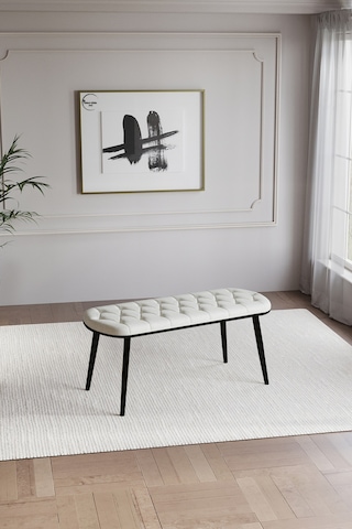 Polo Puf Bench Bank 45 110 Siyah Krem