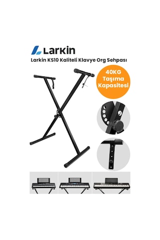 Larkin Ks10 Üst Kalite 7 Kademeli Klavye Org Sehpası Sabitleme Kayışlı