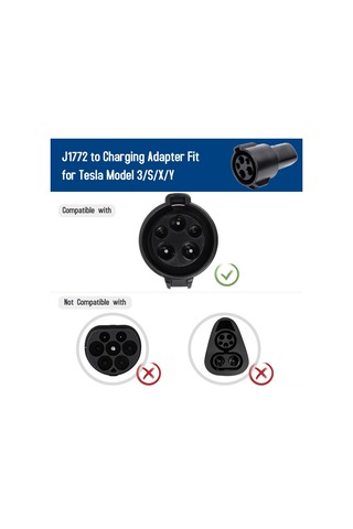 Jeehugo Tesla İçin Abd Bölgesi J1772 Şarj Adaptörü - Aşınma Dayanıklı, 240v 80a, Hızlı Ve Verimli Şarj, Seviye 1-2 Uyumlu