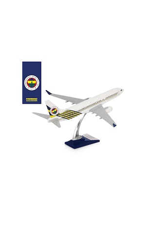 Zekupp Boeing 737-800 1/100 Ölçek Fenerbahçe Lisanslı Beyaz Tasarım Maket Uçak