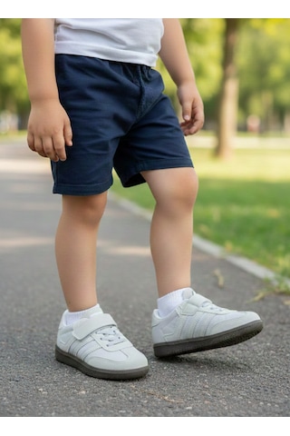 Vojo Sam Rahat Taban Cırtlı Şeritli Çocuk Spor Ayakkabı 267800001883 6 Gri Gri