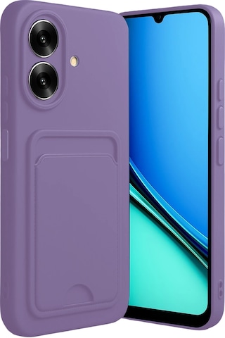 Sptmgldı Newface Realme Note 60 Kelvin Kartvizitli Silikon - Lila