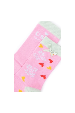 U.s. Polo Assn. Kız Çocuk Pembe Çorap Soket 50298854-vr041 Pembe