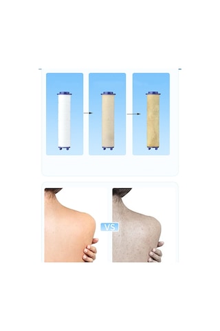 Mucit Home Spa Modlu Filtreli Duş Başlığı 5 Fonksiyonlu Duş Fiskiyesi Beyaz