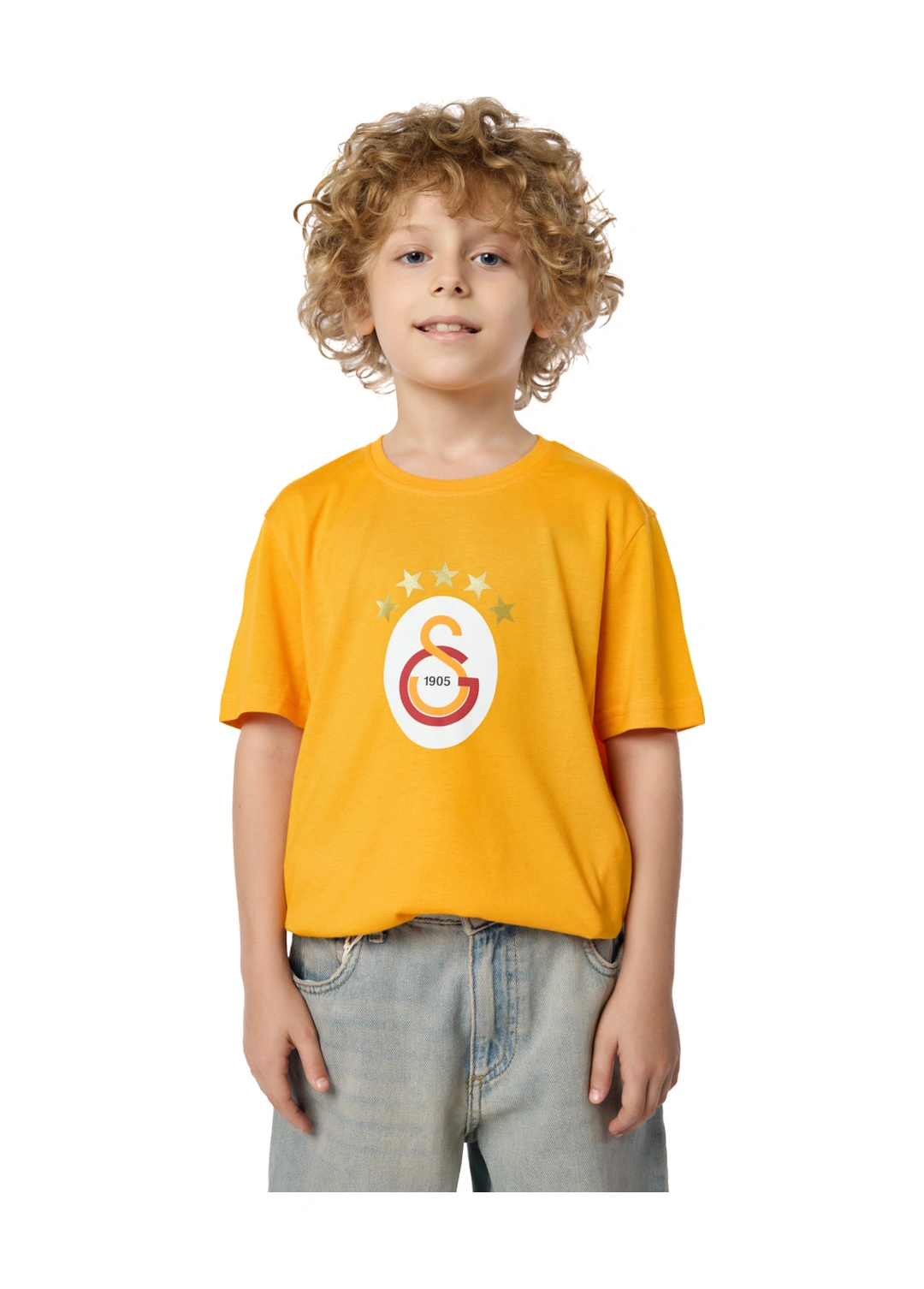 Gsstore Galatasaray 5 Yıldız Çocuk T-shirt C251402 SARI