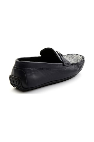 Bambi Lacivert Hakiki Deri Erkek Loafer Ayakkabı E01757714803 Lacivert