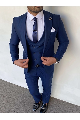Modefendi Slim Fit İtalyan Kesim Düz Model Takım Elbise Parlement