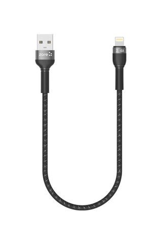 Mobilteam Siyah Shira Serisi Lightning Usb Kablo 30 Cm