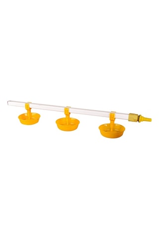 TavPet Hindiler İçin Eko Nipel Suluk Sistemi 60 Cm 3 Nipelli Büyük Yaylı Çanaklı