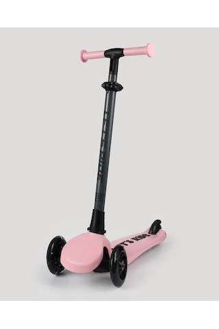 Let's Be Child Let's Ride Two Işıklı Katlanabilir 3 Tekerlekli Scooter Pembe