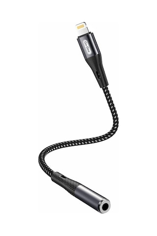 Go Des Gd-uc166 Lightning To 3.5mm Aux Çevirici Örgülü Ses Adaptörü Gri