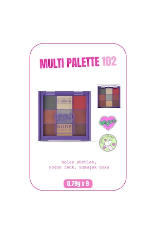 Callista Multi Palette Eyeshadow Göz Farı Paleti 102 Nude Inspiration