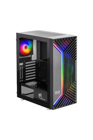 Green Griffin G3 Plus Argb Gaming Bilgisayar Kasası 4 120mm Fan + Tempered Cam 600w 80+ Bronze Psu Dahil + Mouse