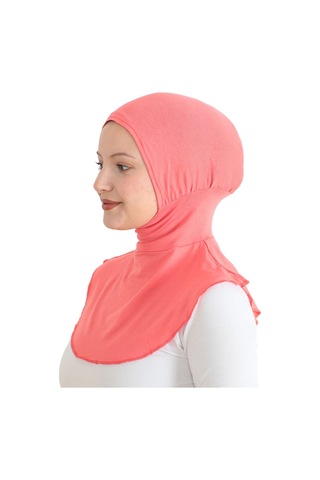 Modish Group Kadın Boyunluklu Hijab Tesettür Pratik Spor Bone - Sarı Pembe