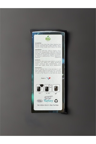 Bio Asia Karışık Bitki Süzen Poşet Çay 60'lı