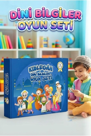 Kiblegâh Dini Bilgiler Oyun Seti Eğitici Ve Eğlenceli İslami Zihinse Gelişim Destekleyici Oyun