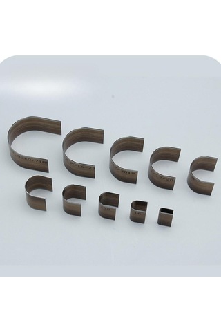 Suntek 10 Adet Deri Kesme Kalıp Yarım Yuvarlak Aracı Takı