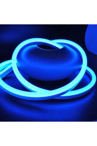 24v Neon Şerit Led Mavi Işık