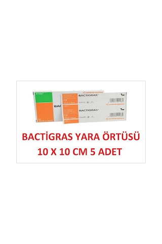 Smith&Nephew Bactigras Parafinli Tül Sargı Yara Bakım Örtüsü 10 x 10 CM 5 Adet