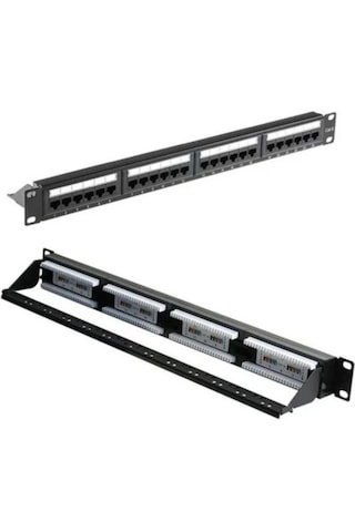 Cat6 Utp 24 Port Full Patch Panel Modüler Yapılı Network Sonlandırma Paneli