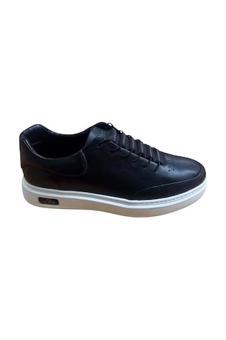 Luis Figo Hakiki Deri Erkek Sneaker Ayakkabı Ckr01068 Siyah - Beyaz