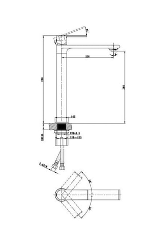 Fontana - Yüksek Tip Lavabo Bataryası Krom Outlet - Fm-2321- Diğer