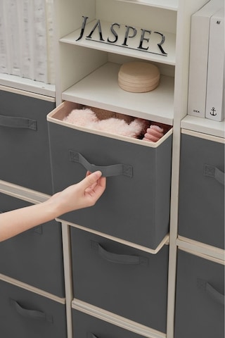 Jasper Dolap Içi Düzenleyici , Çamaşır Oyuncak Saklama Kutusu Sepet Organizer 33x30x30 Antrasit - Gri