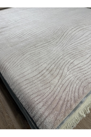 Hoom Rugs Sina Sante Soft Pink %100 Doğal Yün & Viskon El Dokuma Modern Halı Pembe