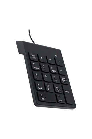 Kablolu 18 Tuşlu Mini Rakam Klavyesi Numeric Klavye Mini Dekoratif Num Klavye